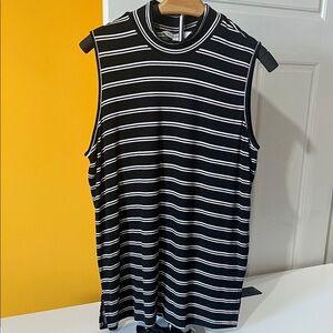 Cleo Monochrome Striped Tank Top